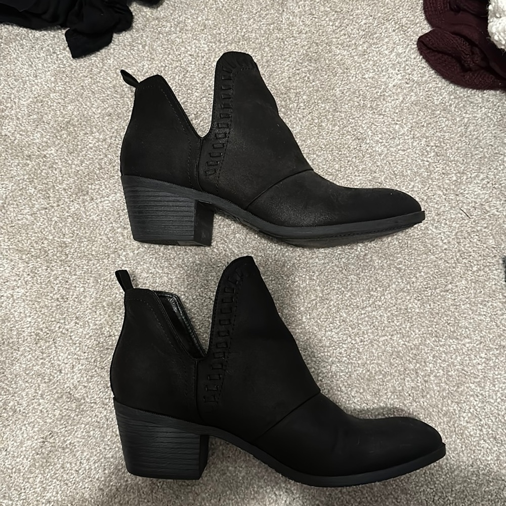 Black ankle booties